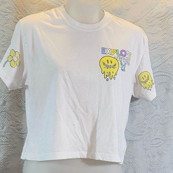 4/$30 Weekend Warriors Explore Nature Graphic Tee for  - White Size S - Picture 2 of 7